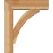 Ekena Millwork Thorton Block Rough Sawn Bracket w/ Offset Brace, Western Red Cedar, 6"W x 20"D x 24"H BKT0604X20X24THR05RWR - alternate 3